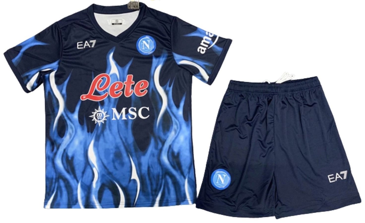Kit infantil Napoli 2021 2022 EA7 oficial Flames